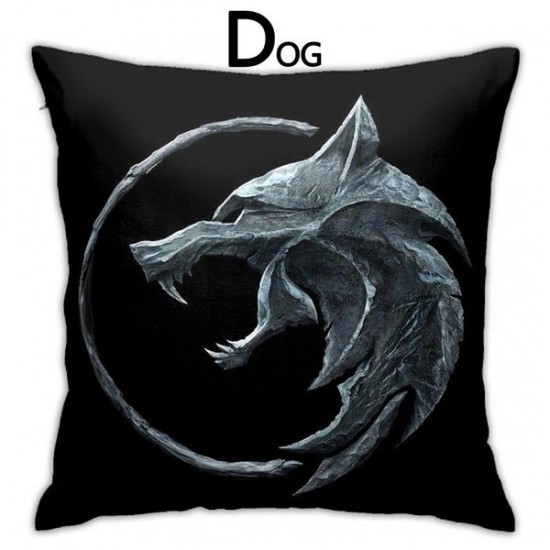 The Witcher Symbols Throw Pillow Print Pillow Cover Sofa Cushion Cover Living Room