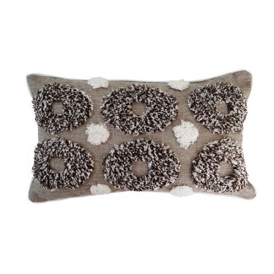 Nordic Style Throw Pillow Cover, Modern Geometric Tufted Cushion for Sofa Bedroom Decor