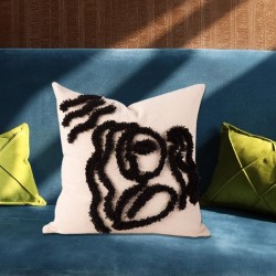 Tufted Abstract Pattern Throw Pillow for Case Morocan Woven Textured Cushion Cov