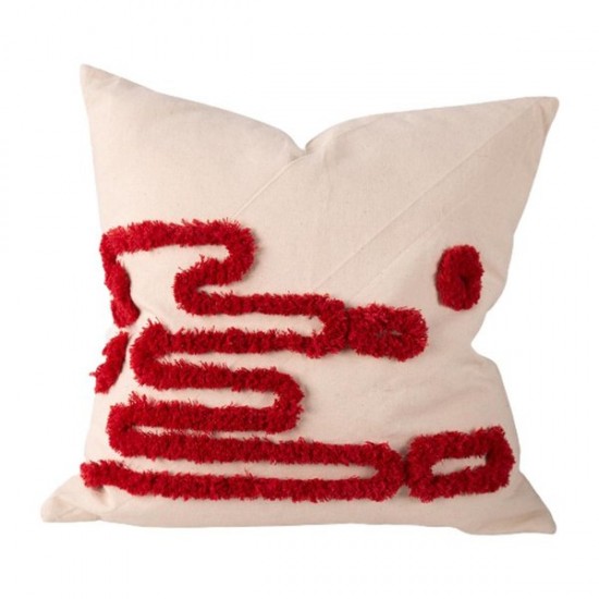 Tufted Abstract Pattern Throw Pillow for Case Morocan Woven Textured Cushion Cov