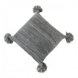 Nordic Knitted Throw Pillow for Case with Tassel Solid Color Square Cushion Cove