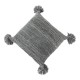 Nordic Knitted Throw Pillow for Case with Tassel Solid Color Square Cushion Cove