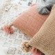 Nordic Knitted Throw Pillow for Case with Tassel Solid Color Square Cushion Cove