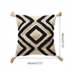 Modern Minimalist Diamond Tufted Cushion Cover Handmade Throw Pillow Covers