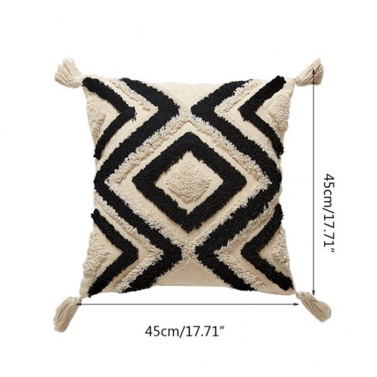 Modern Minimalist Diamond Tufted Cushion Cover Handmade Throw Pillow Covers