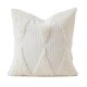 Throw Cushion Cover Jacquard Cotton Pillowcase 45x45cm Geometric Design