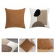 Nordic Throw Pillow for Case Line Drawing Abstract Face Tufted Square Cushion Co