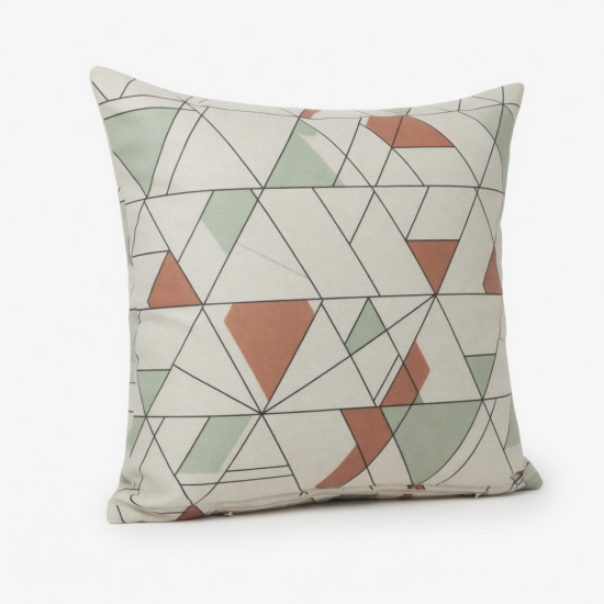 Nordic Geometric Throw Pillow Cover - Modern Minimalist Cushion for Sofa and Living Room