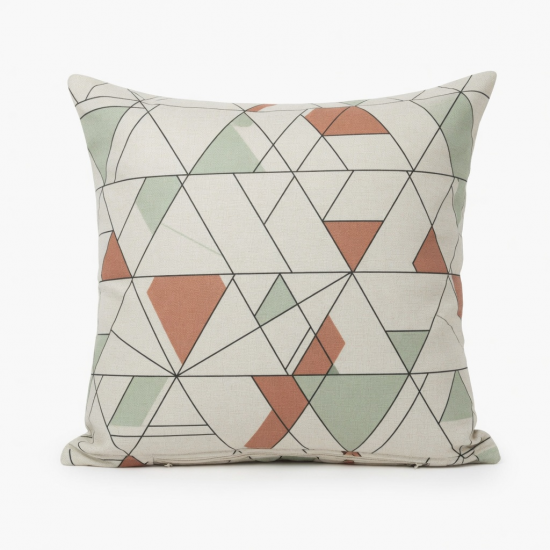 Nordic Geometric Throw Pillow Cover - Modern Minimalist Cushion for Sofa and Living Room