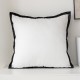 Luxury Black and White Throw Pillow Covers - Modern Minimalist Sofa & Bedroom Decor
