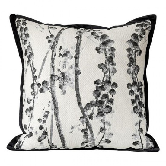 Luxury Black and White Throw Pillow Covers - Modern Minimalist Sofa & Bedroom Decor