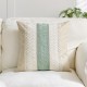 Wabi-Sabi Organic Linen Throw Pillow Covers | Natural Beige Boho Chic Sofa Cushions for