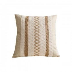 Wabi-Sabi Organic Linen Throw Pillow Covers | Natural Beige Boho Chic Sofa Cushions for