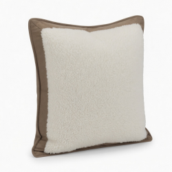 Modern Solid Color Sherpa Sofa Pillow | Cozy Living Room Throw Cushion for Bed and Decor