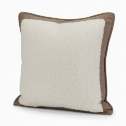 Modern Solid Color Sherpa Sofa Pillow | Cozy Living Room Throw Cushion for Bed and Decor