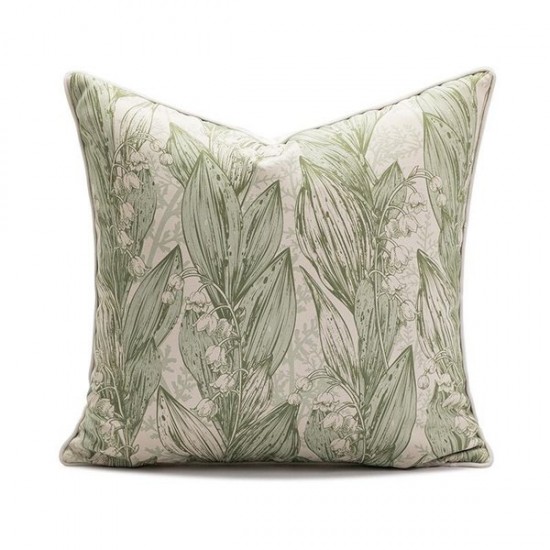 Modern Matcha Green Throw Pillow | Chic Living Room & Bay Window Cushion