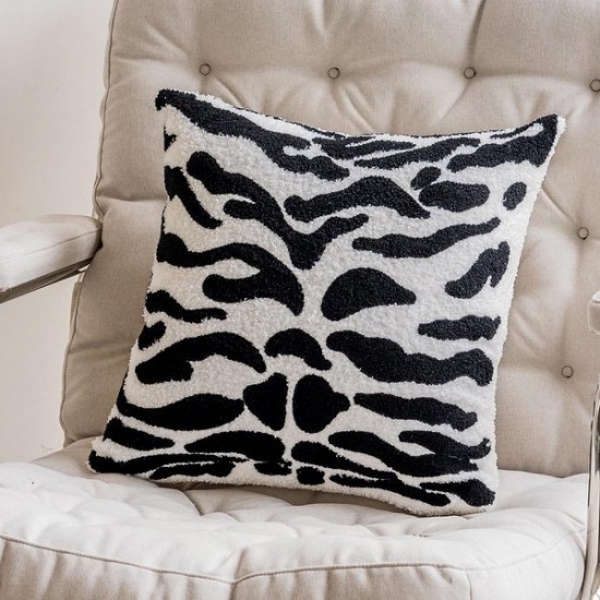 Modern Oriental Pine Tree Cushion Cover | Luxury Embroidery Throw Pillow for Sofa and Bed