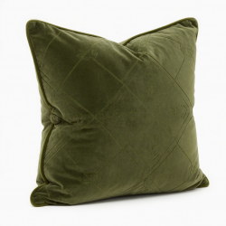 Nordic Green Velvet Sofa Pillow | Summer Olive Throw Cushion for Bed & Living Room Decor