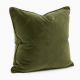 Nordic Green Velvet Sofa Pillow | Summer Olive Throw Cushion for Bed & Living Room Decor
