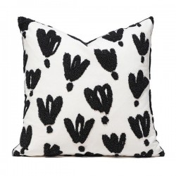Moroccan Style Embroidered Throw Pillow Cover | Boho Chic Cushion for Bedroom Decor