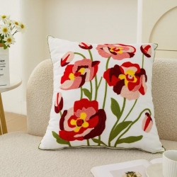 Cotton Throw Pillow Covers for Sofa and Bed – Removable, Washable, Decorative Cushion