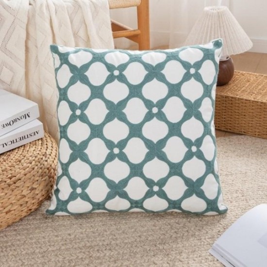 Cotton Throw Pillow Covers for Sofa and Bed – Removable, Washable, Decorative Cushion