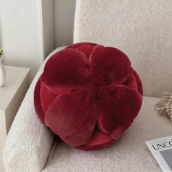 Hydrangea Throw Pillow | Unique Patchwork Design for Living Room & Bedroom Decor