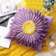 Sunflower Throw Pillow Cover | Daisy Print Bohemian Decor for Bedroom & Office