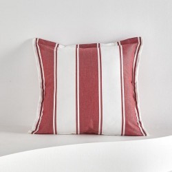 Red and White Checkered Fringe Throw Pillow Cover for Sofa and Home Decor