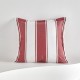 Red and White Checkered Fringe Throw Pillow Cover for Sofa and Home Decor