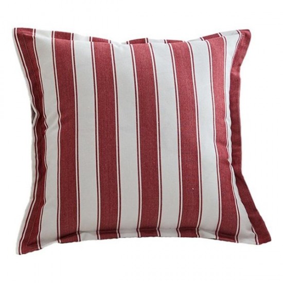 Red and White Checkered Fringe Throw Pillow Cover for Sofa and Home Decor