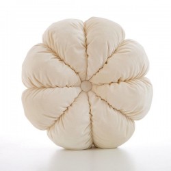 Velvet Floral Throw Pillow Modern Boho Decor Round Flower Cushion for Sofa