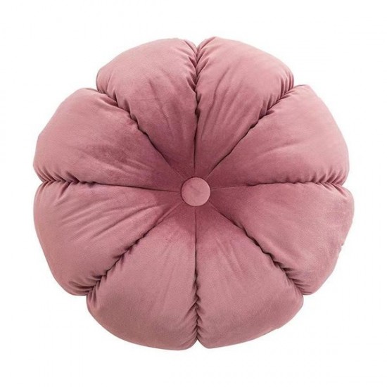 Velvet Floral Throw Pillow Modern Boho Decor Round Flower Cushion for Sofa
