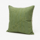Vintage Green Bamboo Throw Pillow | Hand-Stitched Cushion for Sofa, Bed, and Lounge Decor