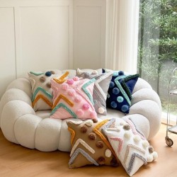 Nordic Bohemian Throw Pillow Covers - Removable, Washable Cushion Covers for Sofa, Bed,