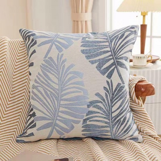 Linen Throw Pillow Cover - Minimalist Lumbar Support Cushion for Office & Home