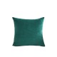 Velvet Throw Pillow Cover for Sofa and Bedroom - Lumbar Support Cushion in Solid Colors