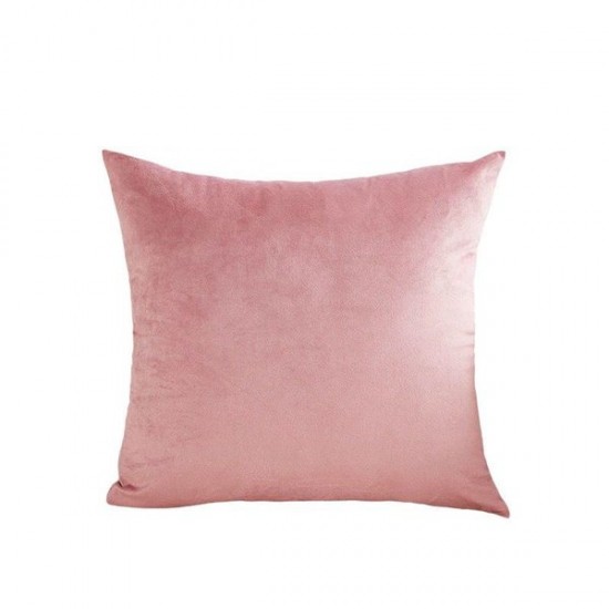 Velvet Throw Pillow Cover for Sofa and Bedroom - Lumbar Support Cushion in Solid Colors