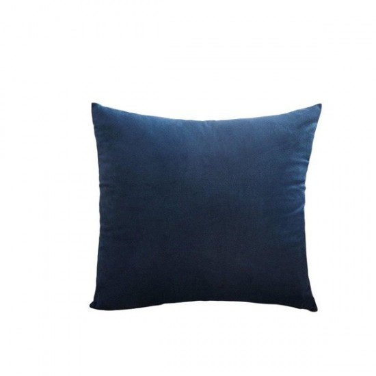 Velvet Throw Pillow Cover for Sofa and Bedroom - Lumbar Support Cushion in Solid Colors