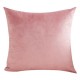 Velvet Throw Pillow Cover for Sofa and Bedroom - Lumbar Support Cushion in Solid Colors
