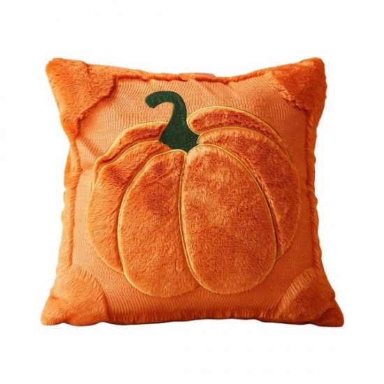 Seasonal Throw Pillow Cover Soft Polyester 45cm/17.7inch Rear Closure for Sofa Bedroom
