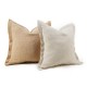 Decorative Throw Pillow Cover Solid Color Soft Fabric 45x45CM for Couch Bed