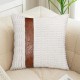 Corduroy Striped Texture Throw Pillow Case Faux Accent Cushion Cover