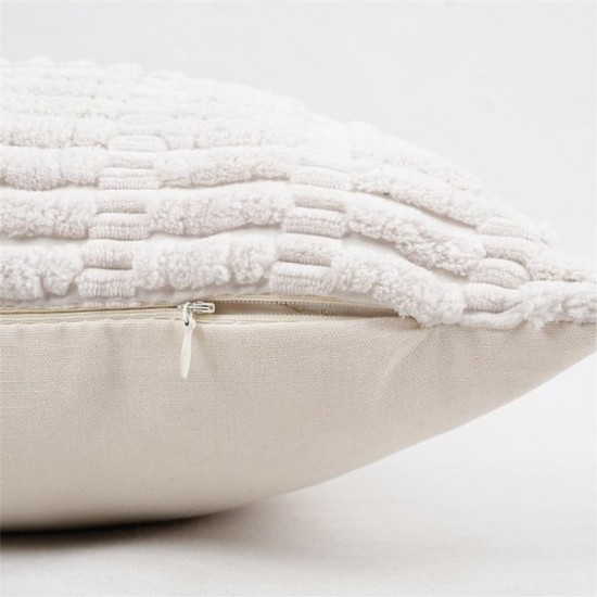Corduroy Striped Texture Throw Pillow Case Faux Accent Cushion Cover