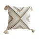 Nordic Style Boho Throw Pillow for Case Woven Tufted Geometric Striped Cotton Cushion