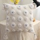 Nordic Woven Throw Pillow for Case Tassel Tufted Circle Dots Square Cushion Cove