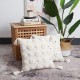 Nordic Woven Throw Pillow for Case Tassel Tufted Circle Dots Square Cushion Cove