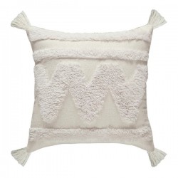 Nordic Boho Minimalist White Throw Pillow for Case Wave Striped Tufted Textured