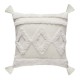 Nordic Boho Minimalist White Throw Pillow for Case Wave Striped Tufted Textured