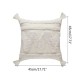 Nordic Boho Minimalist White Throw Pillow for Case Wave Striped Tufted Textured